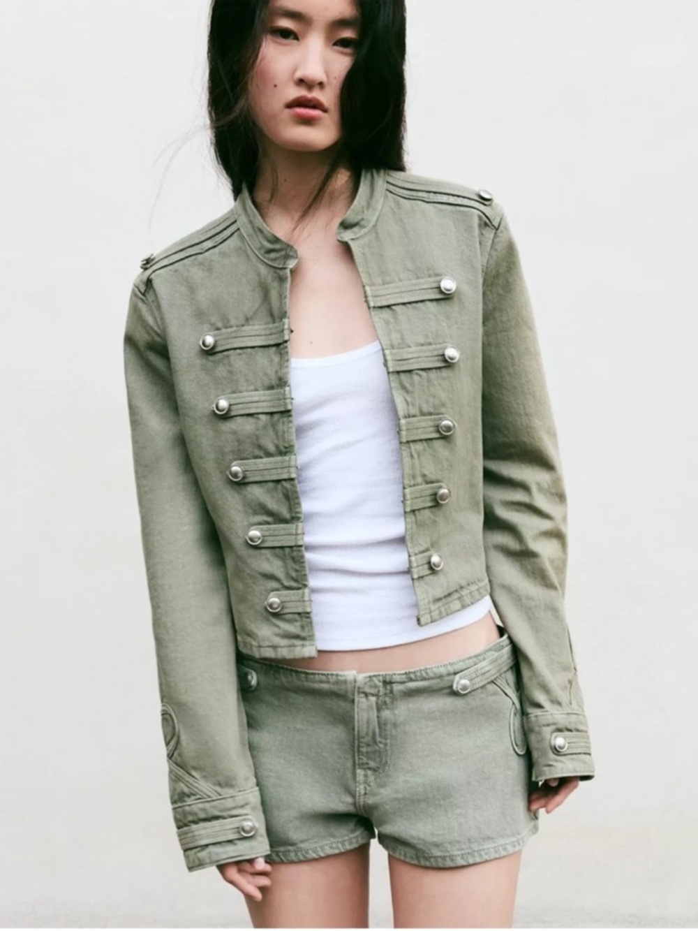 ZARA FITTED BUTTON JACKET